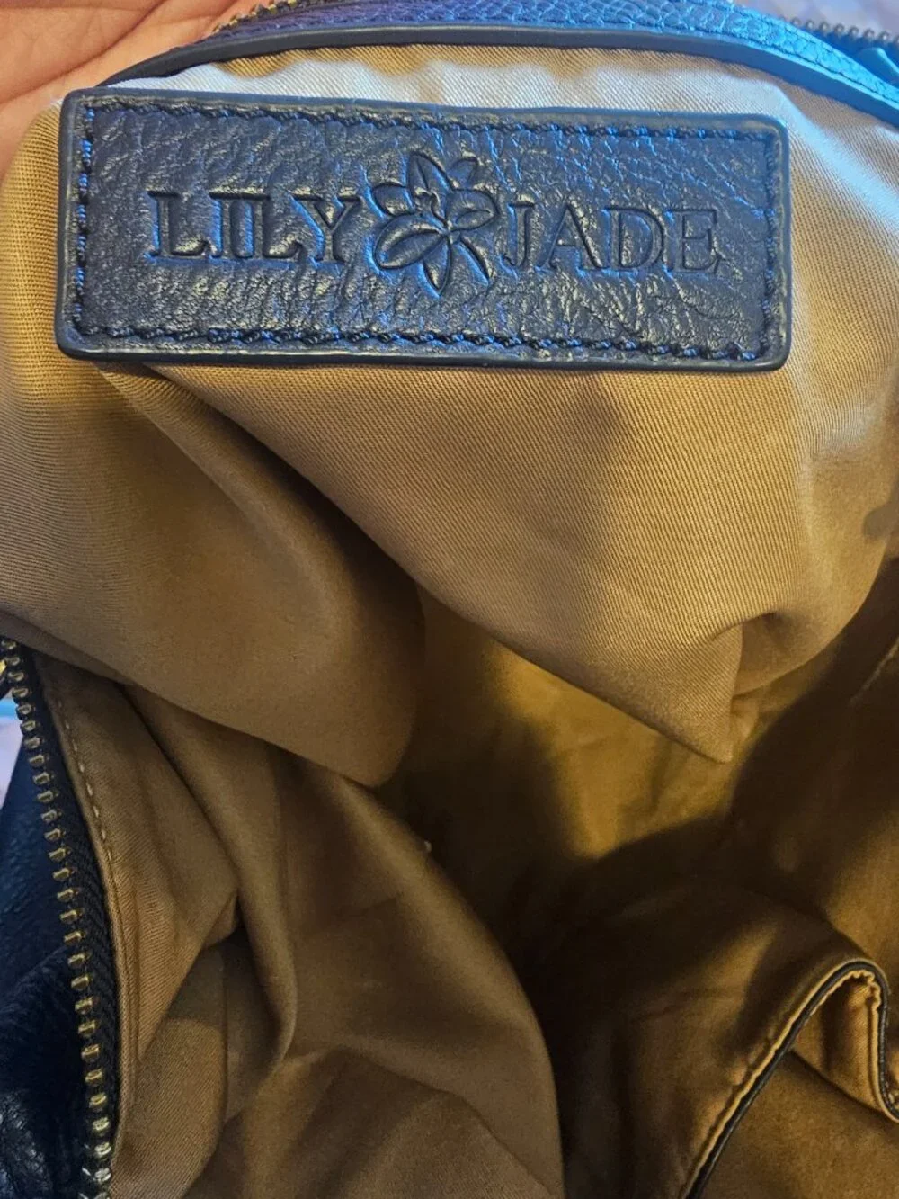 Lilly and Jade Leather convertible Diaper bag